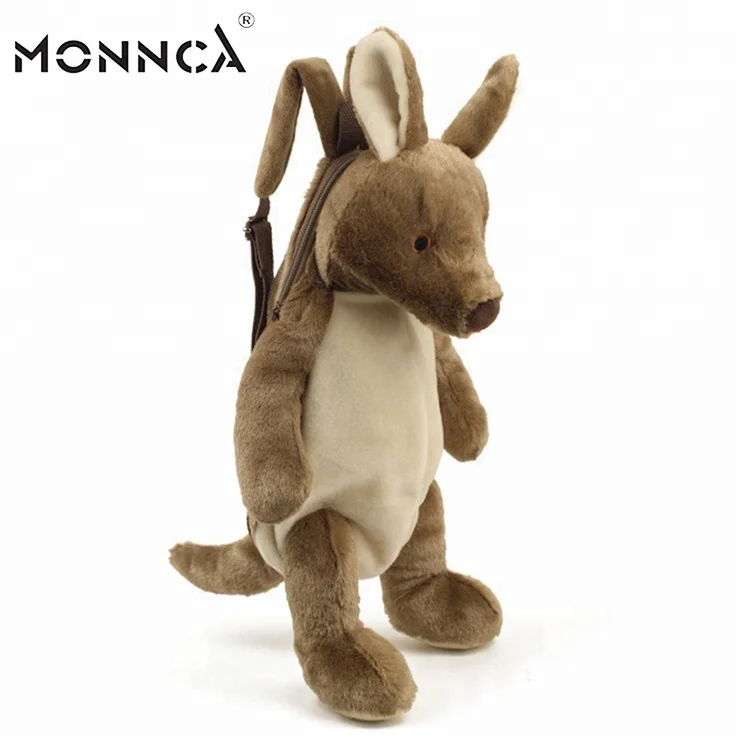 2021 Custom Plush Animal Brown Teddy Bear Backpack For Adults