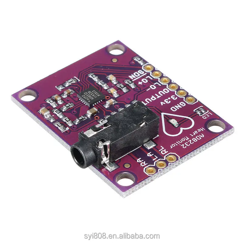 Благоприятная цена AD8232 модуль физиологического измерения Пульс ЭКГ монитор датчик платы