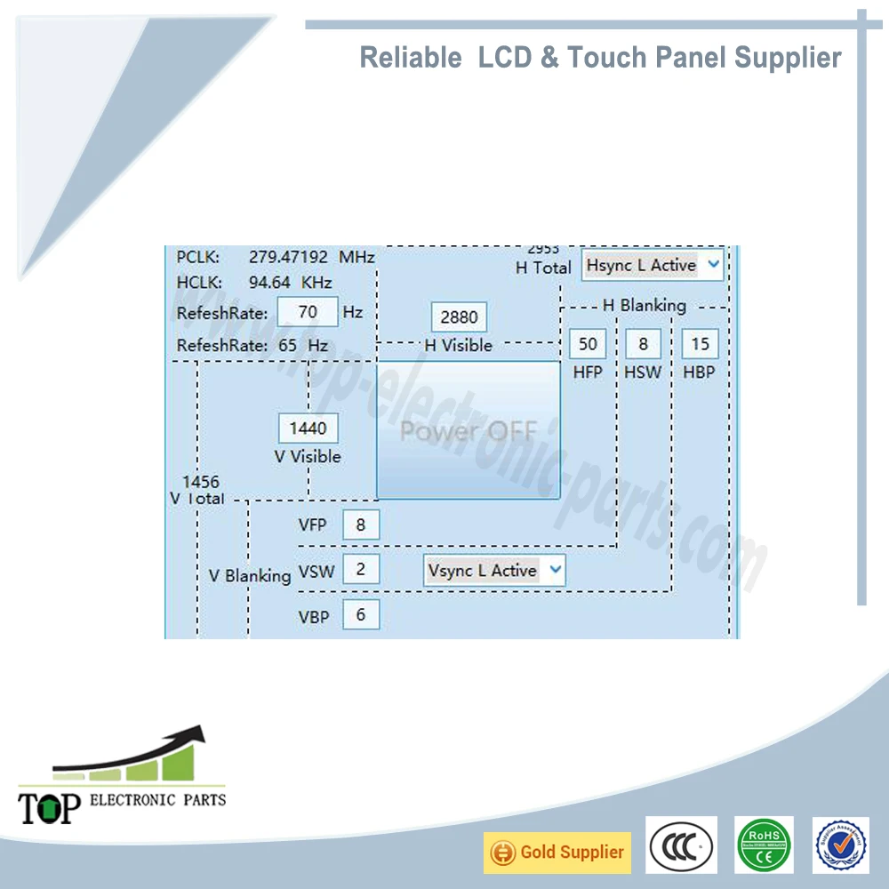 VR AR 3D Glasses 2K IPS LCD Screen Display 120Hz MIPI Dsi Interface High Contrast
