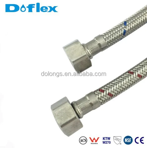 
Doflex 2018 new fashion Stainless Steel 304 Flexible Braided Hose 1/2 inch x M10x1 