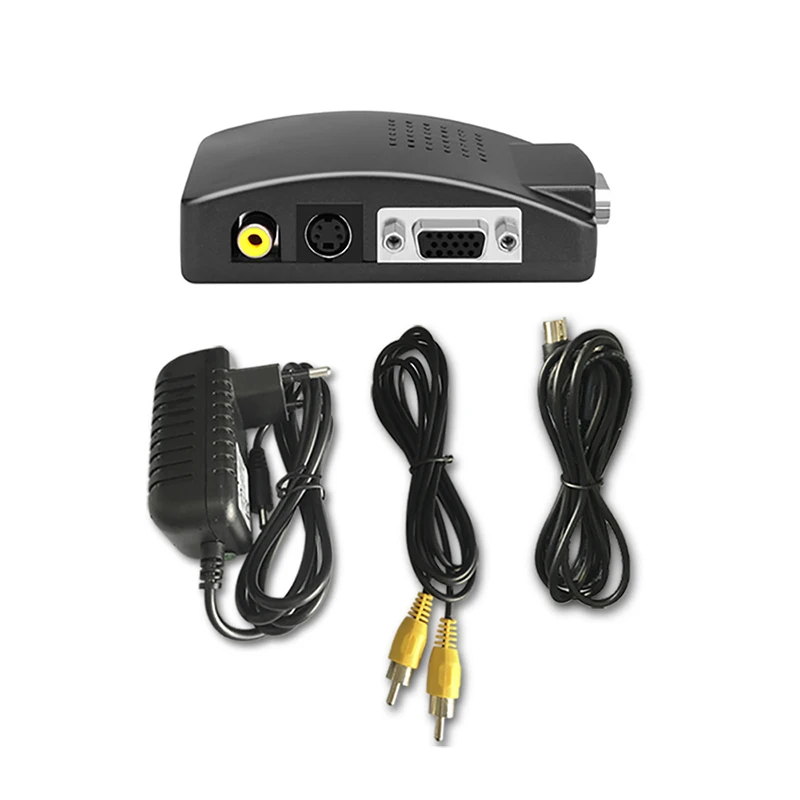 Xfanic V124 1080p Vga To Sv Av Converter Box Vga To Av Converter Audio Video Converter