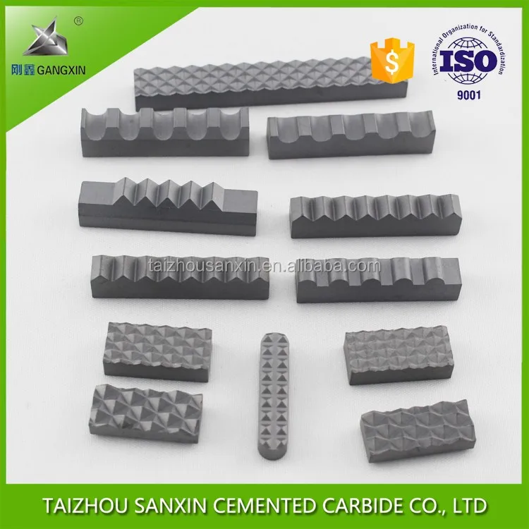 China supplier sintered yg8 tungsten carbide gripper inserts for chuck jaws sanxin