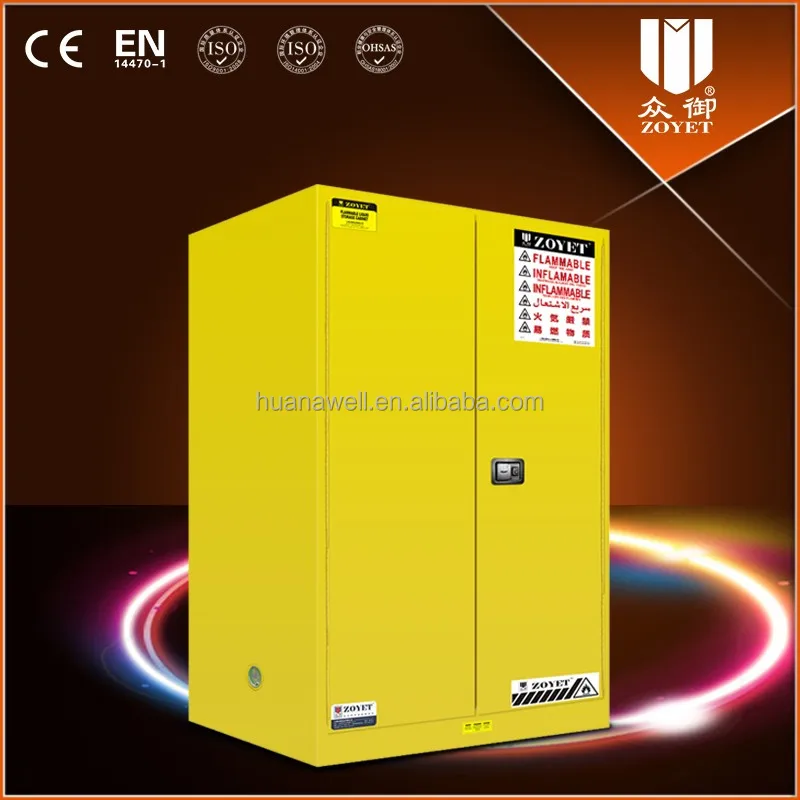 Шкаф промышленной безопасности для легковоспламеняющихся жидкостей ZOYET, 45 галлонов, китайский поставщик, система безопасного хранения