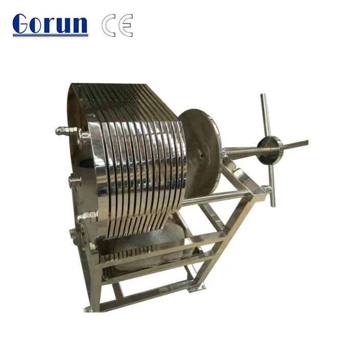 
stainless steel plate and frame filter press brewing Mash Filter wine filter 