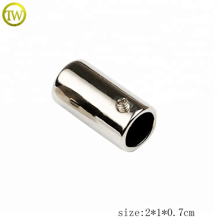 Zinc alloy silver metal cord spring toggle stopper for swimwear