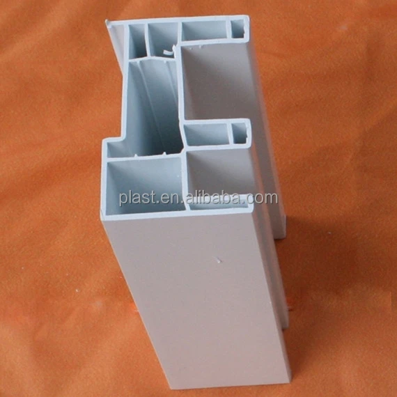 Blue white upvc plastic window frame profile pvc