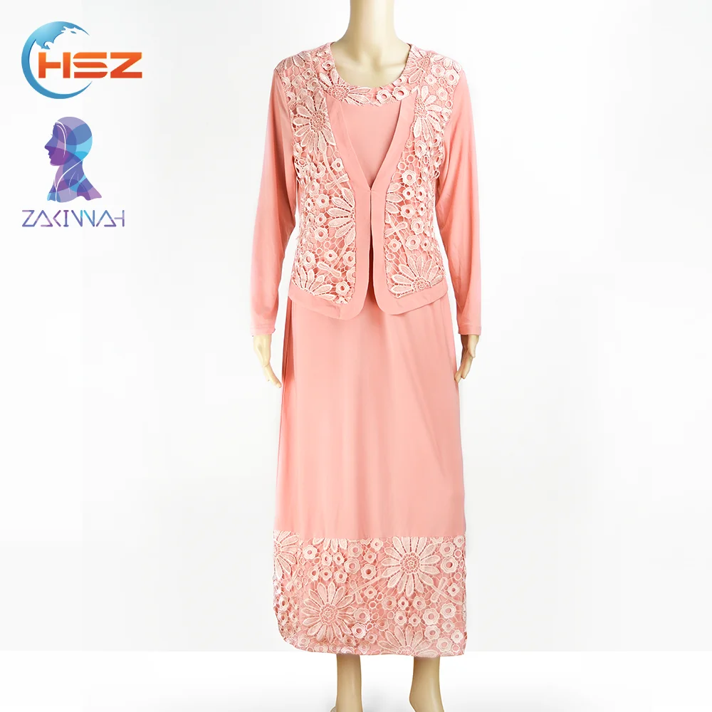 
Zakiyyah 3035 New Design Muslim Women Dress Islamic Girl Prayer Clothing Baju Kurung Arab Dubai Abaya 
