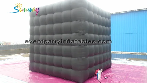 LED lighting cube tent for event party, advertising cube tent LED inflatable photo booth