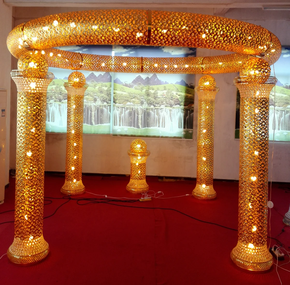 lighting decorative indian mandap for wedding decoration