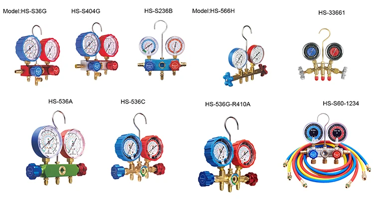 VMG-2-R134a Series, ударопрочные высококачественные аксессуары для хладагента, набор датчиков переменного тока r134a для продажи
