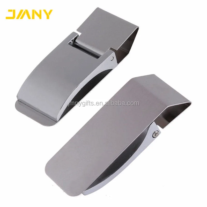 Custom Logo Stainless Steel Money Clip with Card Hold