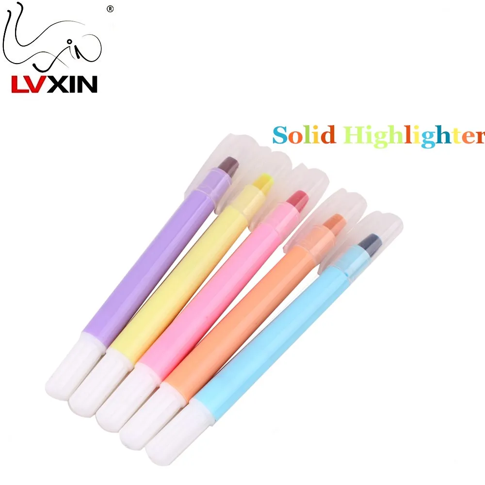 Factory directly Custom Printing 12 Colors Solid Wax Gel Highlighter