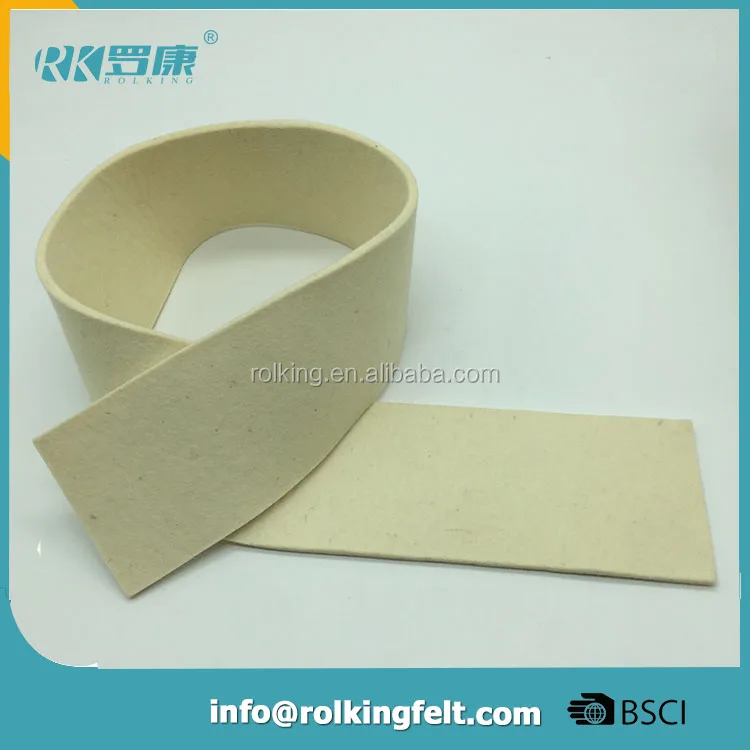 industry use 100% wool felt belt Steel Slitting Machine Felt 10mm