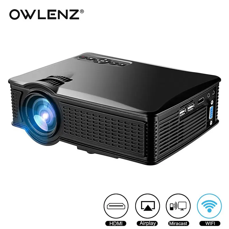 2018 popular mini portable multimedia projector connecting mobile phones