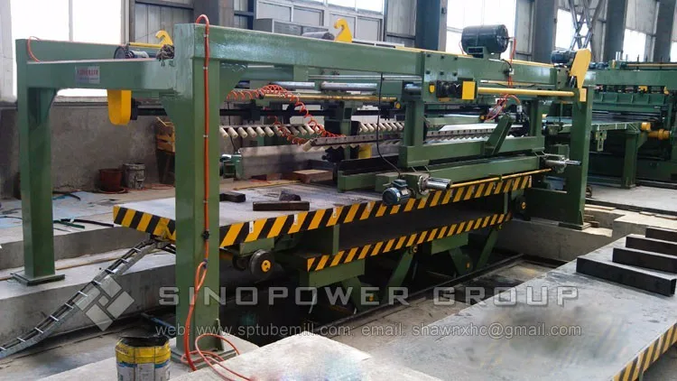
CRC HR PPGI GI steel coil strap cutting cut to length machine 