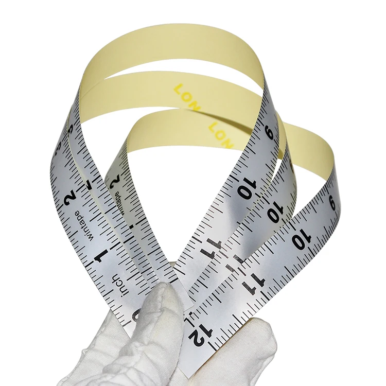 Wintape 12inch (20mm) Wide Table Sticky Measuring Tape Ruler Self-adhesive Tape Measure Inch OEM Acceptable Synthetical Material