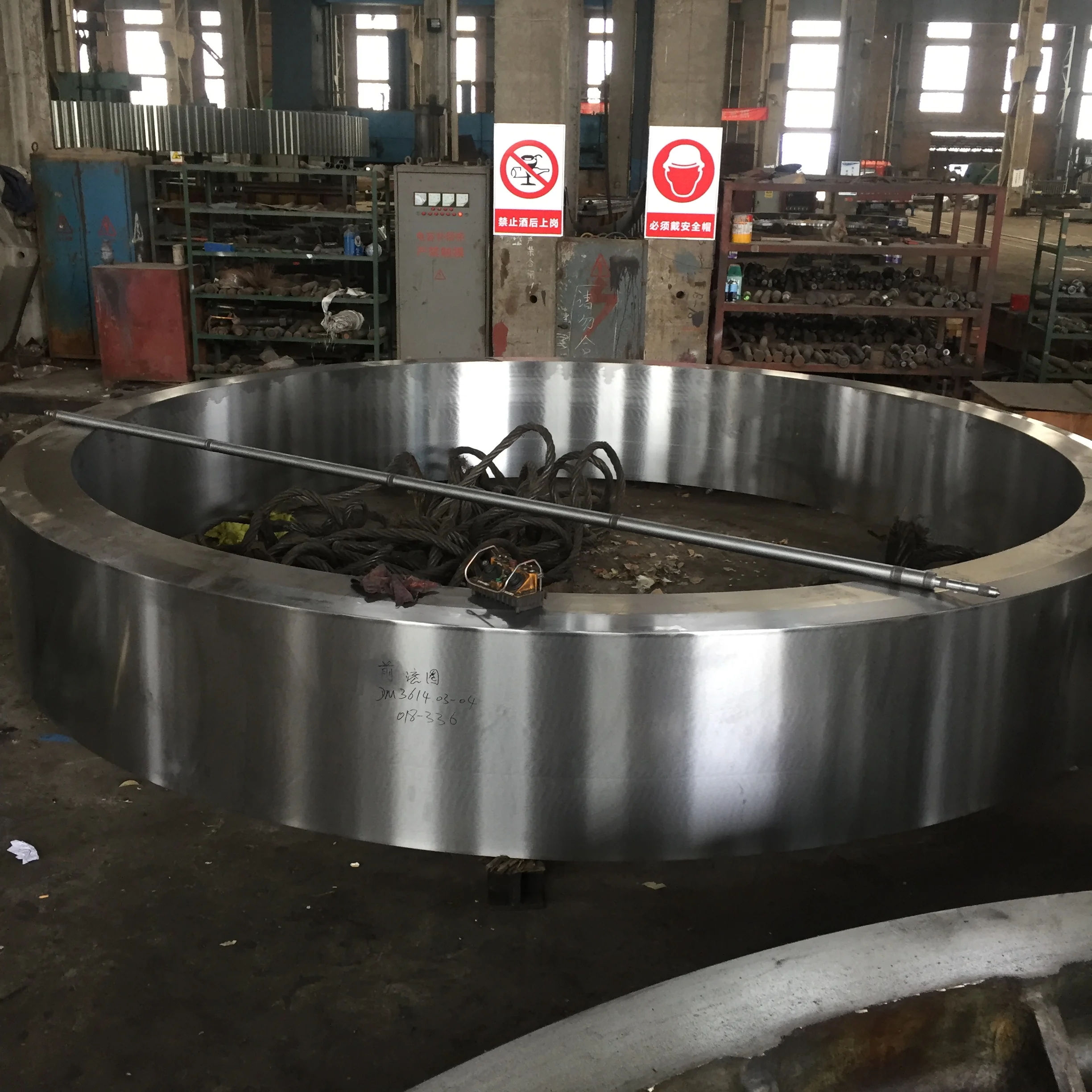 Large Size Custom Cnc Lathe Machining Steel High Quality Casting Rotary Kiln Tyre Made In China