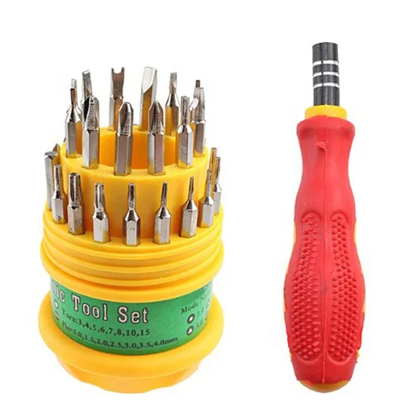 Factory Price Mini Screwdriver Set 31pcs Hand Tools Set Quality Screwdriver Bit Set