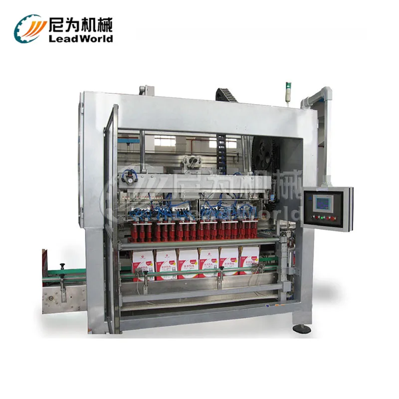 Automatic stick place packer for PET bottles