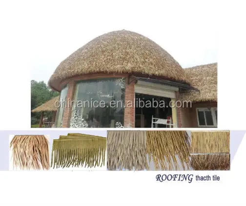 artificial plastic thatch outdoor cover roofing