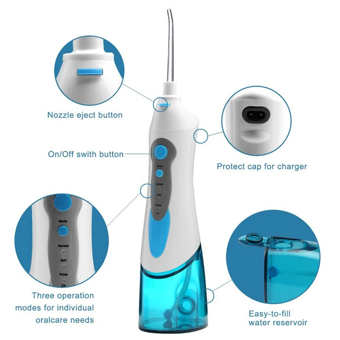 
Recgargeable water tooth pick portable oral irrigator 