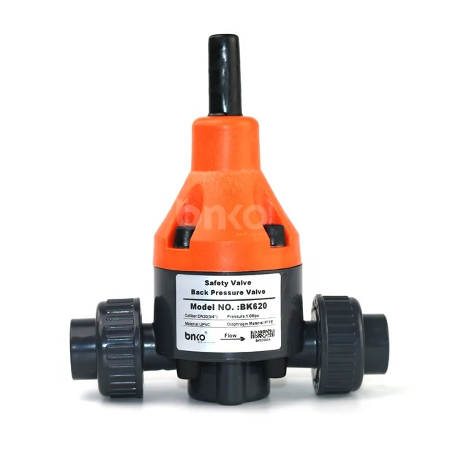 DN20 ПВХ обратного давления клапан для дозирования дозирующего насоса