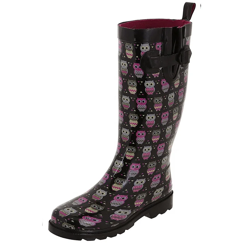 Chinese supplier factory direct modern designable 2018 rain shoes custom made women wellington boots