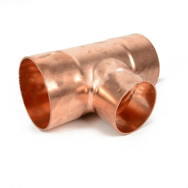 Hot Sale Copper Reducing Tee Refrigeration Fitting