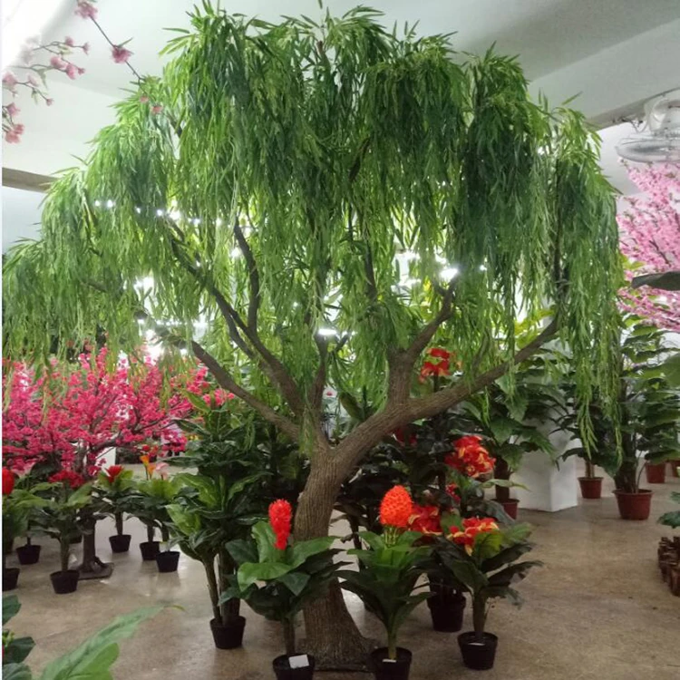 2020 Factory Made Outdoor And Indoor Cheap Artificial Decor Weeping Willow Tree For Sale