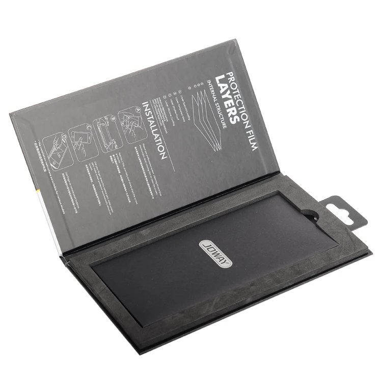 
Высококачественная Розничная упаковочная коробка с индивидуальным принтом для мобильного экрана из закаленного стекла 