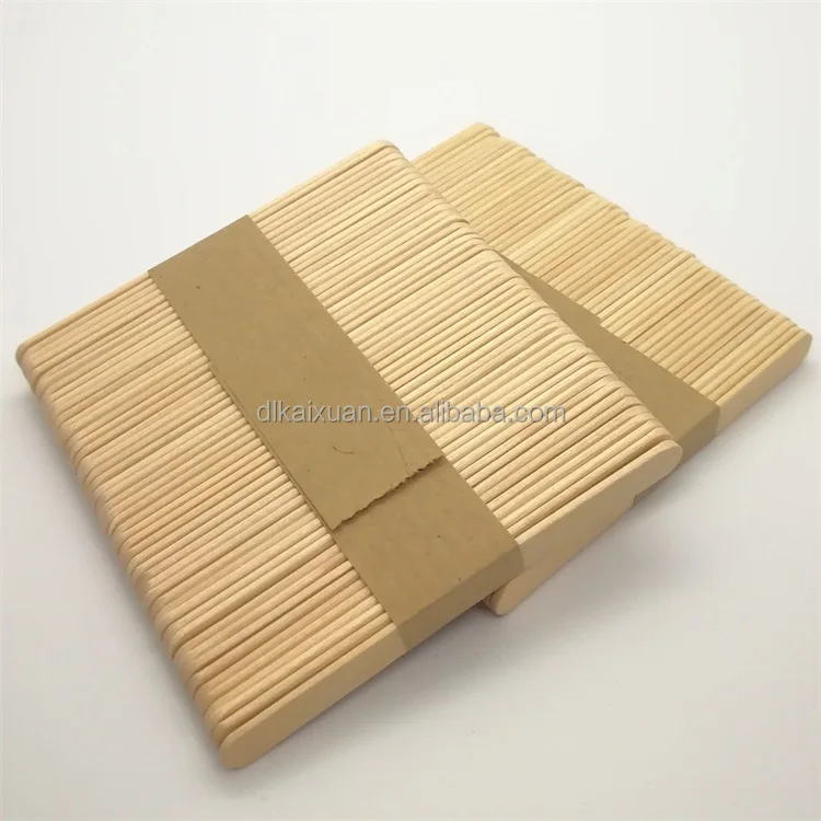 Printed Disposable Wooden Ice Cream Stick Custom Popsicle Sticks