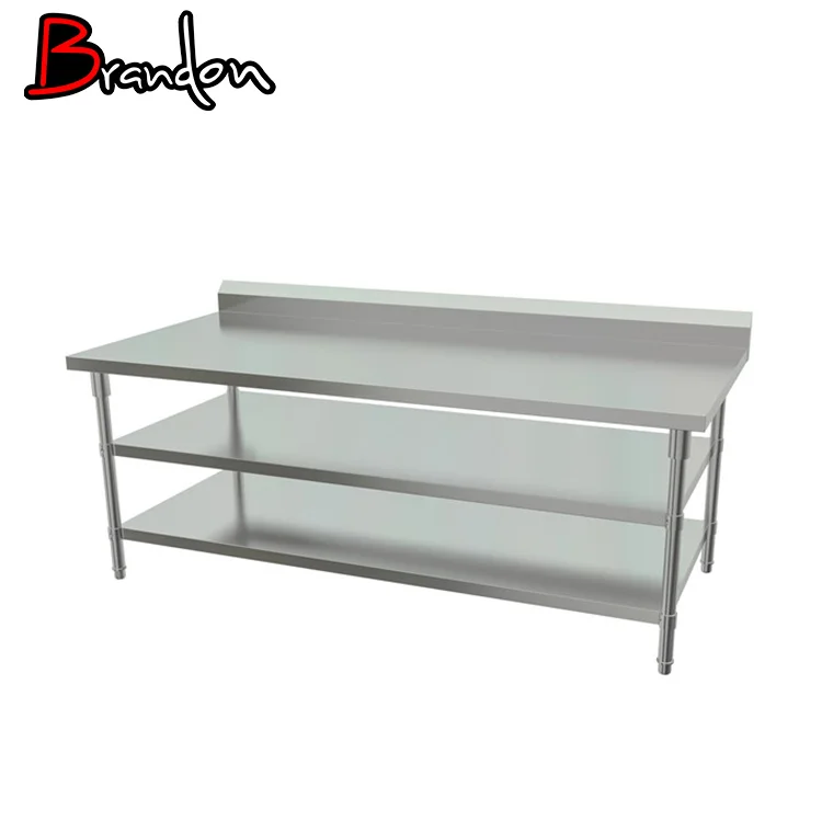 Рабочий стол Fiver Star для кухни, ресторана, верстак из нержавеющей стали, Промышленный Рабочий стол