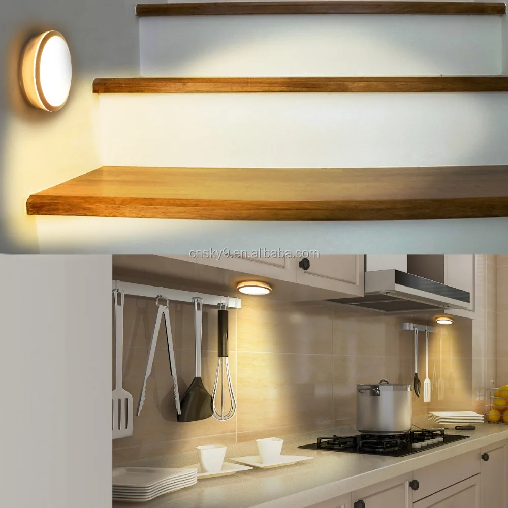 Светодиодный ночник с датчиком движения для прихожей, дорожек, лестниц, сада, стен, дорожек