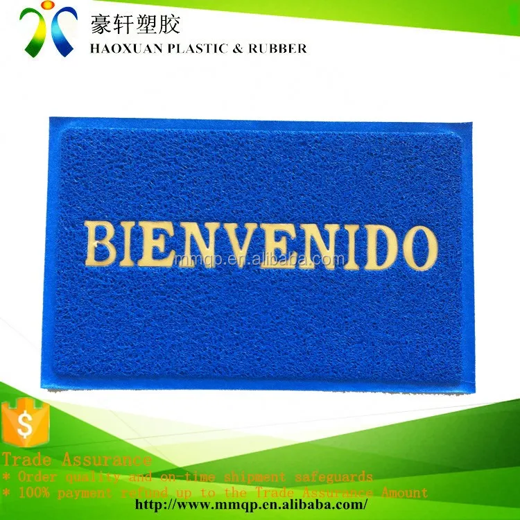 
pvc printed vinyl prayer mat roll floor mat for spain BIENVENIDO 