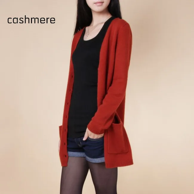 spring new sweaters women wool medium long cardigan cashmere material loose sweater for female outerwear coat