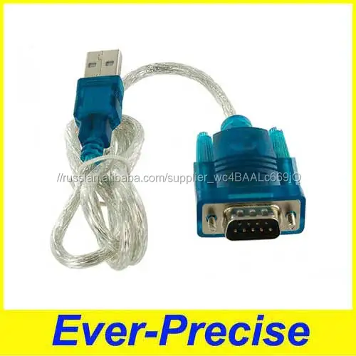 Overmold 1.5 meter RS232 to USB cable for Europe market