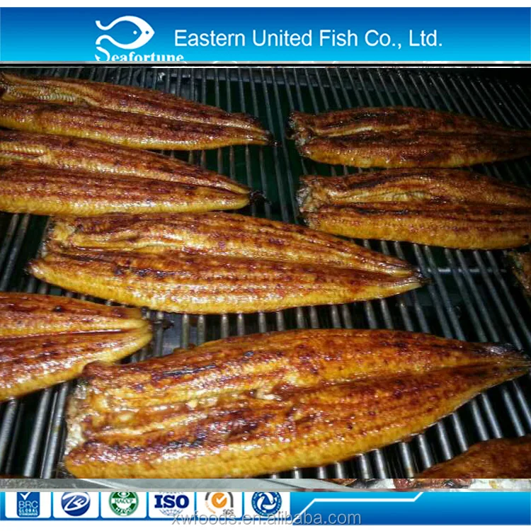 Frozen unagi kabayaki headless back cut Roasted eel