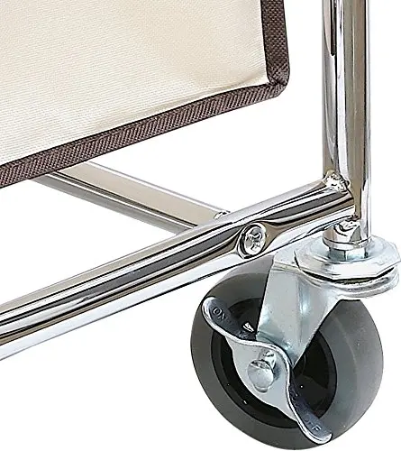 Hotel Laundry  Cart with Metal Frame Washing  hamper wheeled
