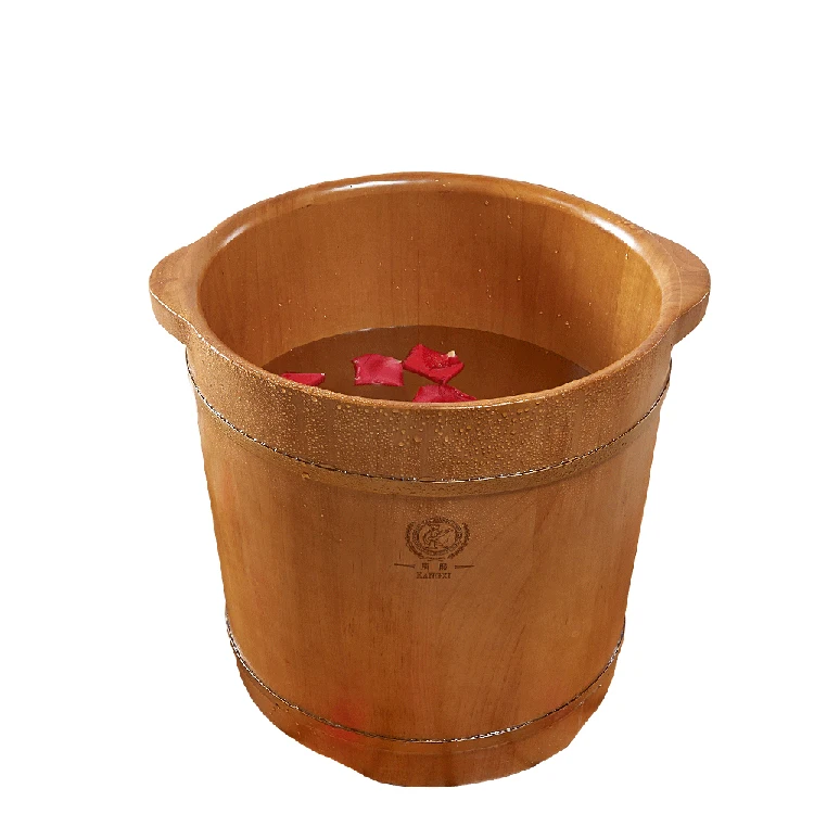 Leg massage Foot pedicure basin wooden spa wash basin