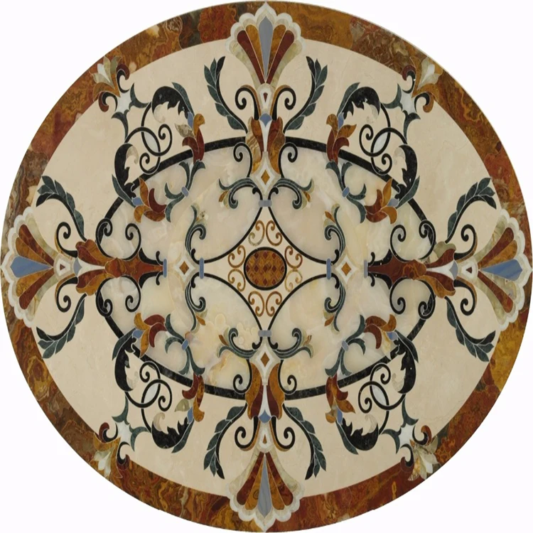 High Quality Stone Marble Oval Design Medallions For Decoration