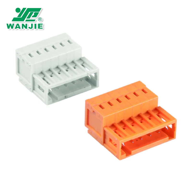 Wanjie 3.5mm pitch Female/Male Multi-Purpose Spring MCS Terminal Blocks WJ0203-01