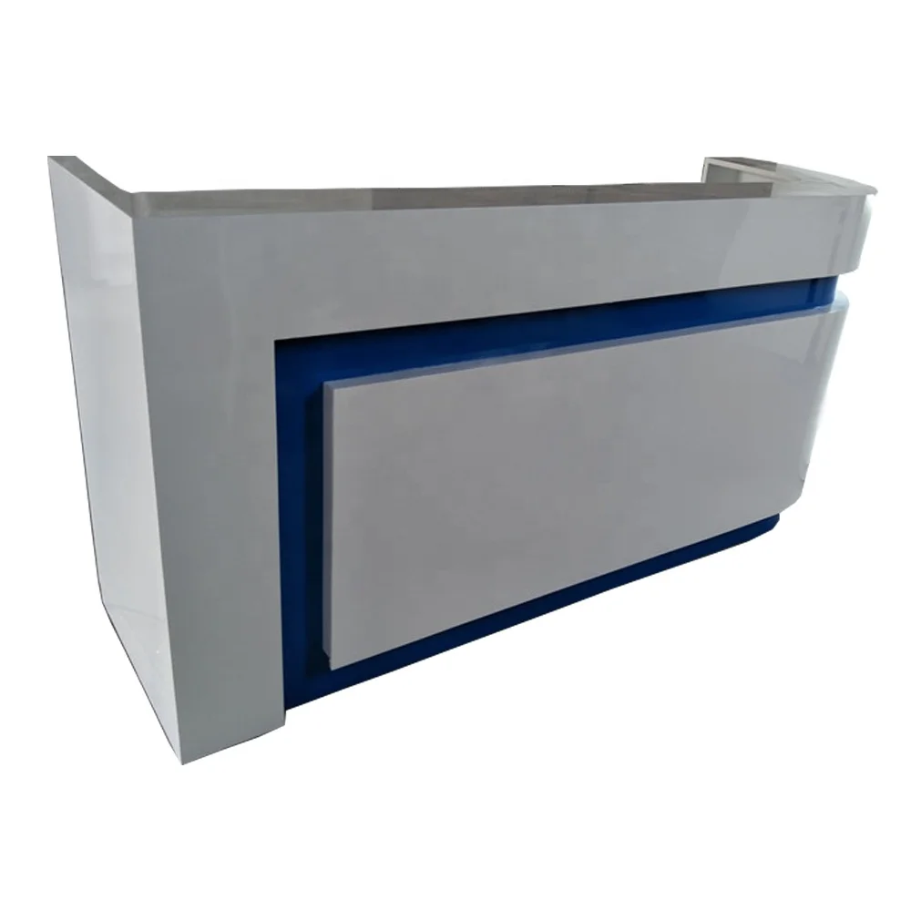Cheap Price Curved Hair Salon Reception Desk,Modern Office 2 Person Reception Desk