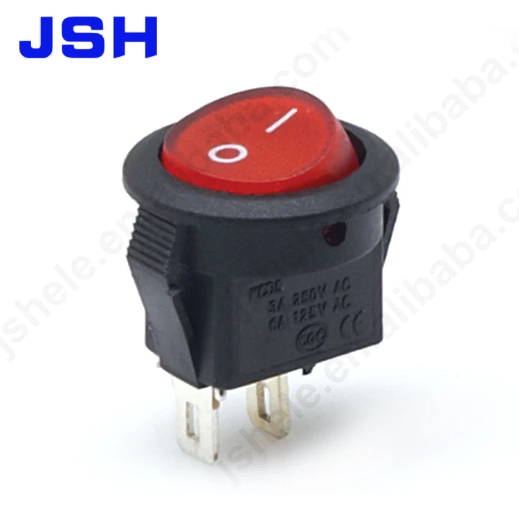 Round Car On/Off Rocker Switches Car Audio Toggle 12V Amp Install Lights