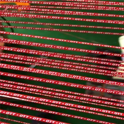 2mm easy open adhesive bopp tear tape with text printing for cigarette box