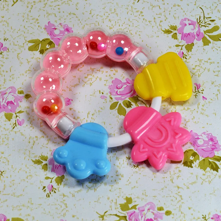 Baby Teething Ring | Sensory Teether Toy | Safe Silicone Teething Bracelet