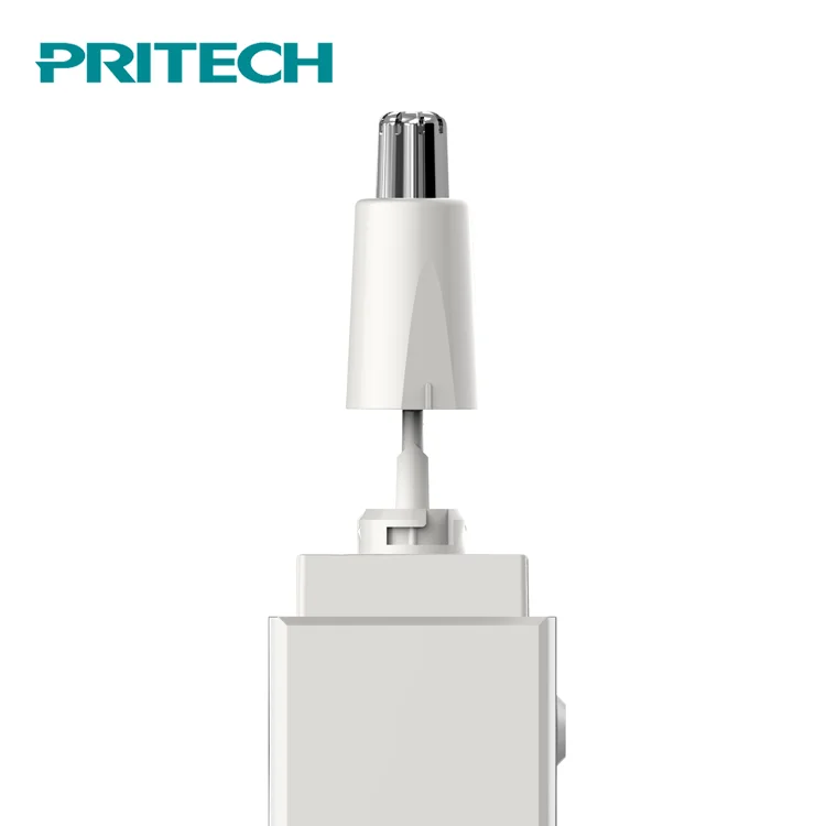  Машинка для стрижки волос на батарейках PRITECH 2xAAA триммер в носу со светодиодным фонариком