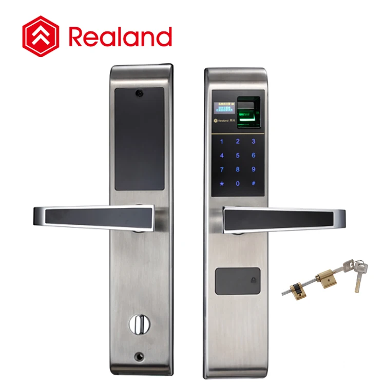 Realand F1 нержавеющей стали безопасности биометрических двери замки