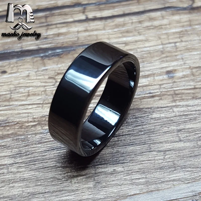 
6MM Black Ceramic Ring Blank Ring for Luxury Jewelry Wholesale 