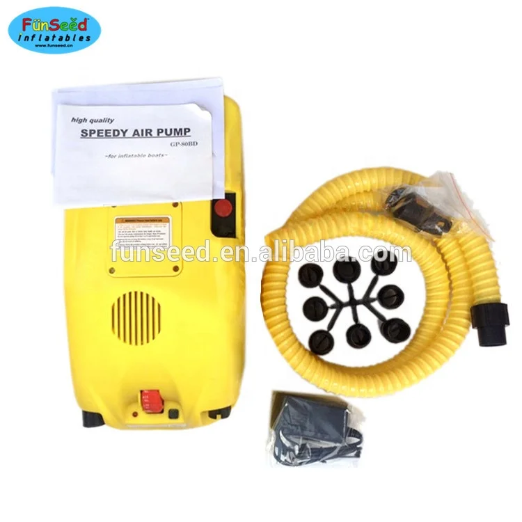 Double function high pressure and speedy 12V air pump with battery