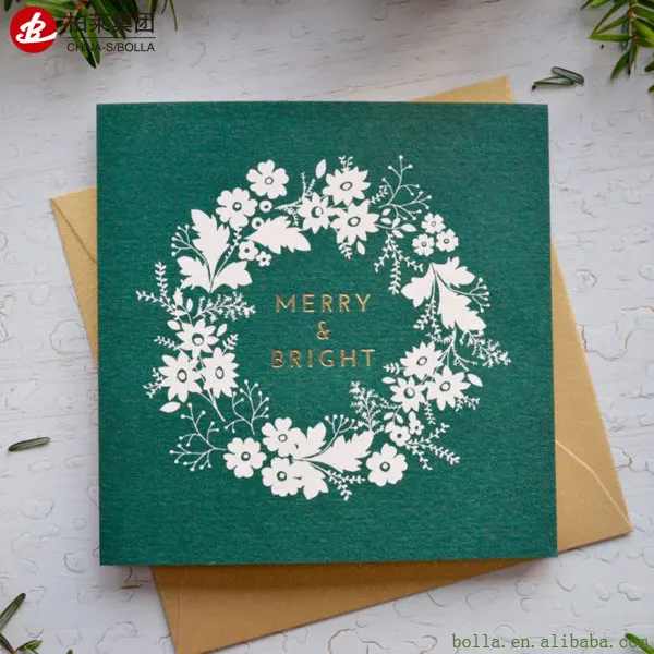 Wholesale Custom Service Cheap Price  Gold Foil Flash Game Post Business Birthday Wedding Invitation Gift Greeting Card Printing